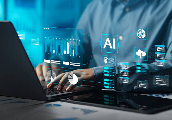 Analysts use computers to analyze data using AI technology to run data analysis tools. Chatbots chat with AI to help them build, code, train AI, or analyze big data with fast, cutting-edge technology.
